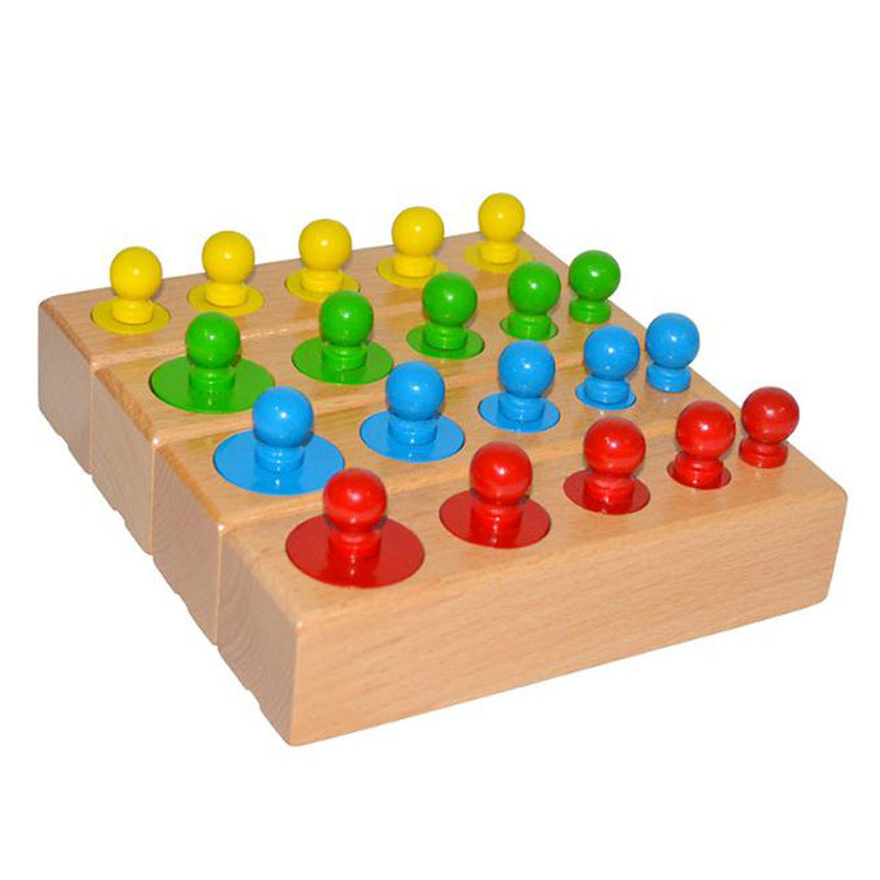 Montessori Cylinder Blocks Peg Puzzle