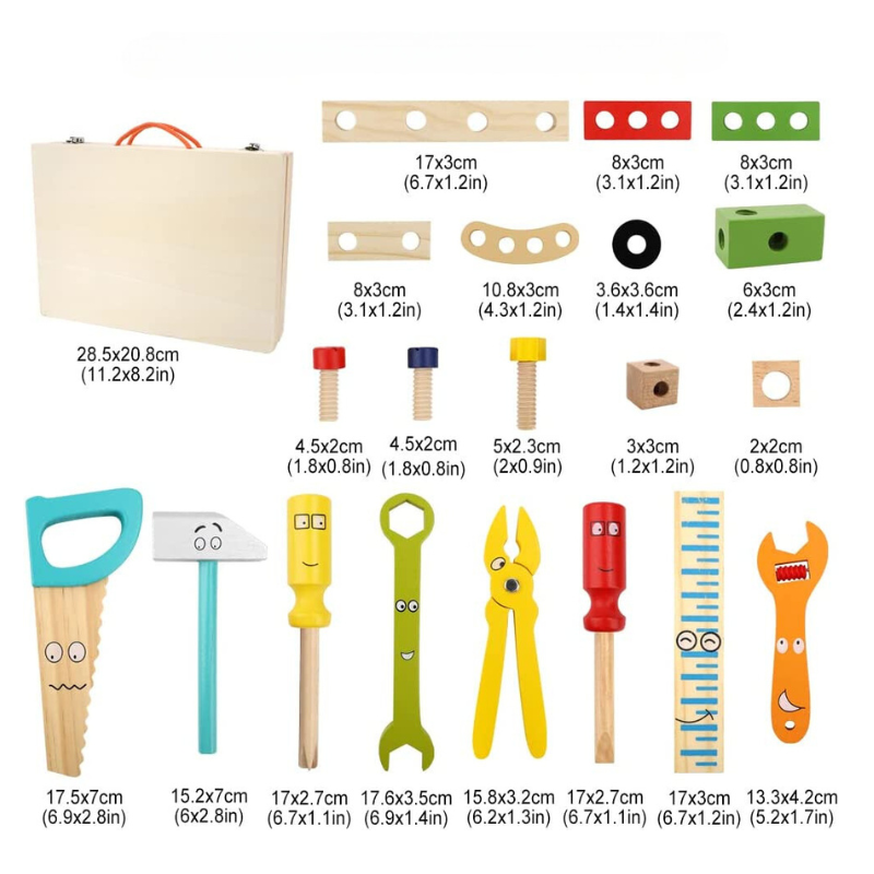 Tool Chest – Creative Montessori Wooden Tool Set
