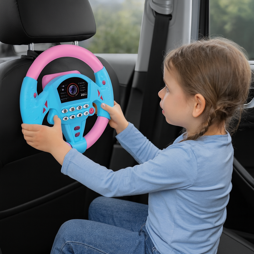 Interactive Kids’ Steering Wheel with Lights & Sounds – Realistic Driving Fun for Little Explorers