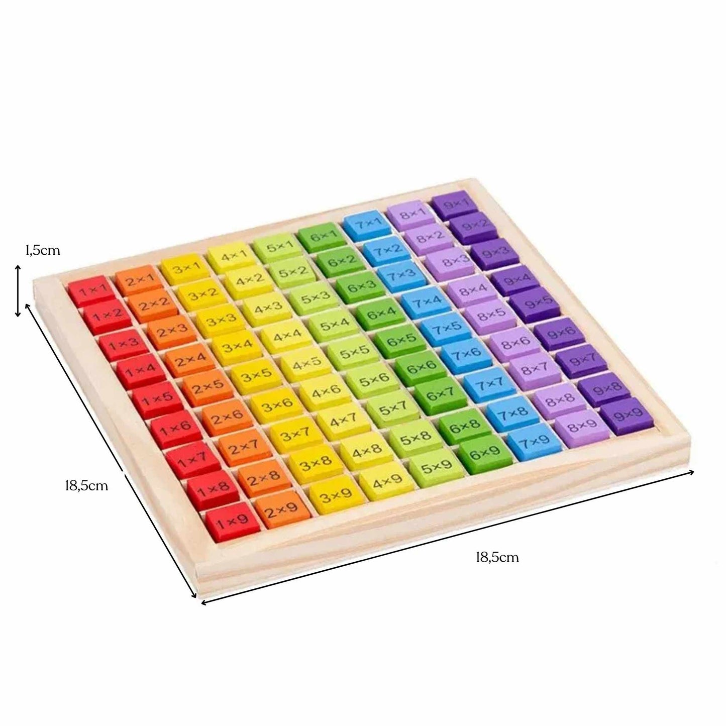 Colourful Wooden Times Tables Board – Learn Multiplication the Fun Way