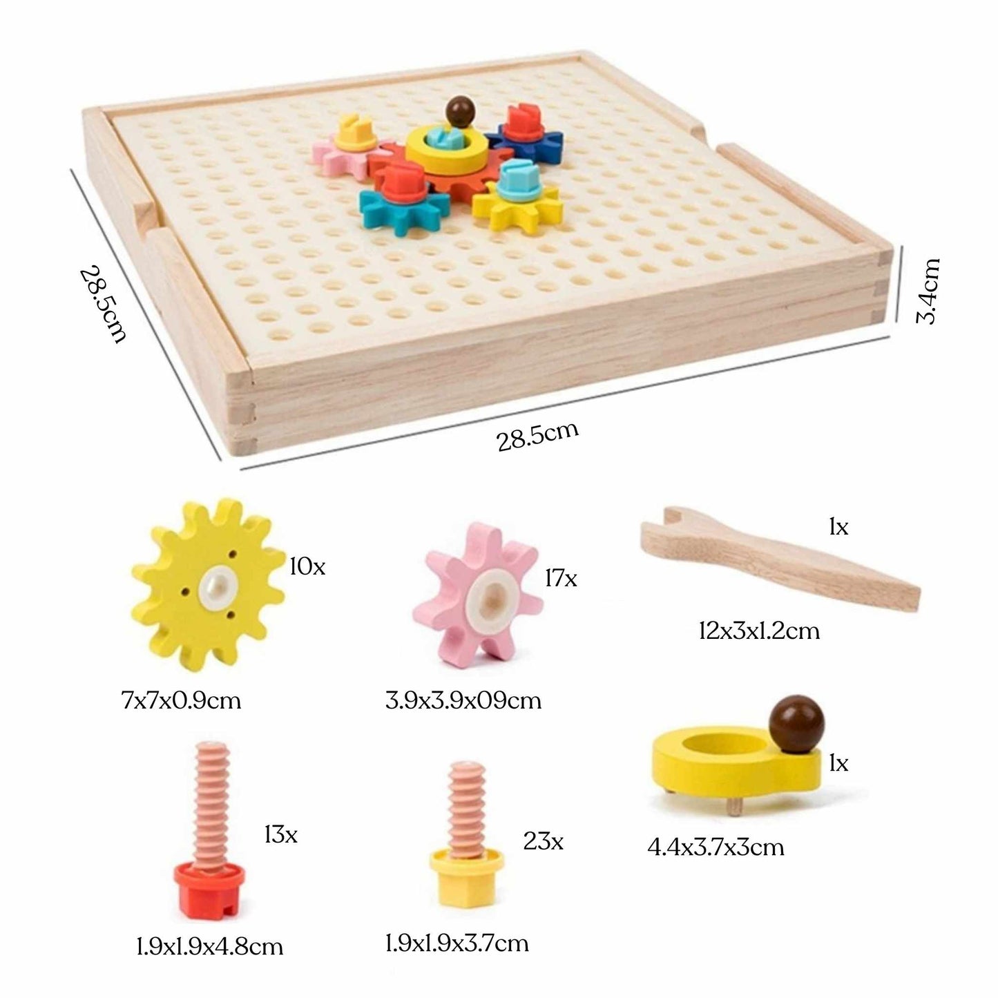 Montessori Creative Wooden Gear Toy