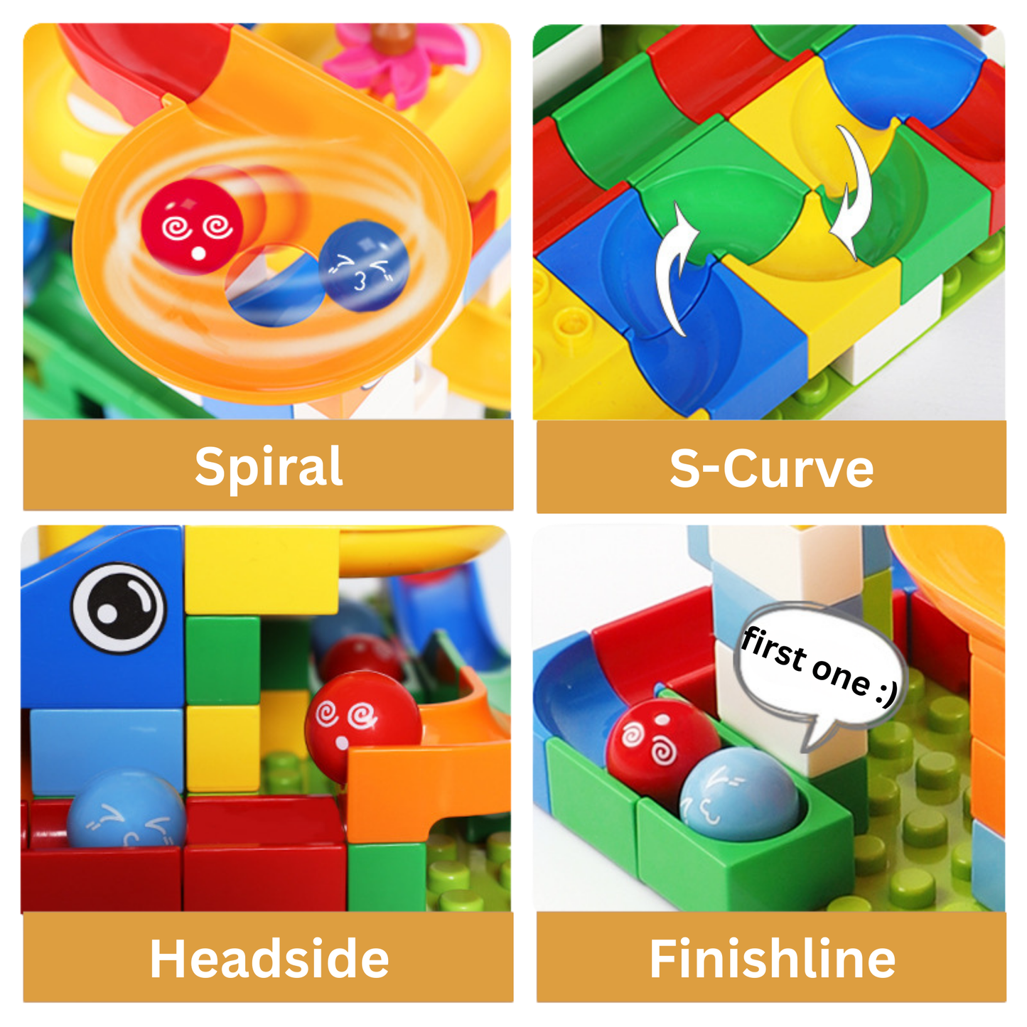 Marble Run Ball Slide – Build, Play & Learn