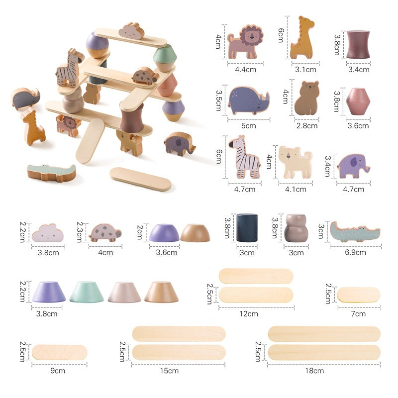 Montessori Wooden Stacking Toy for Toddlers