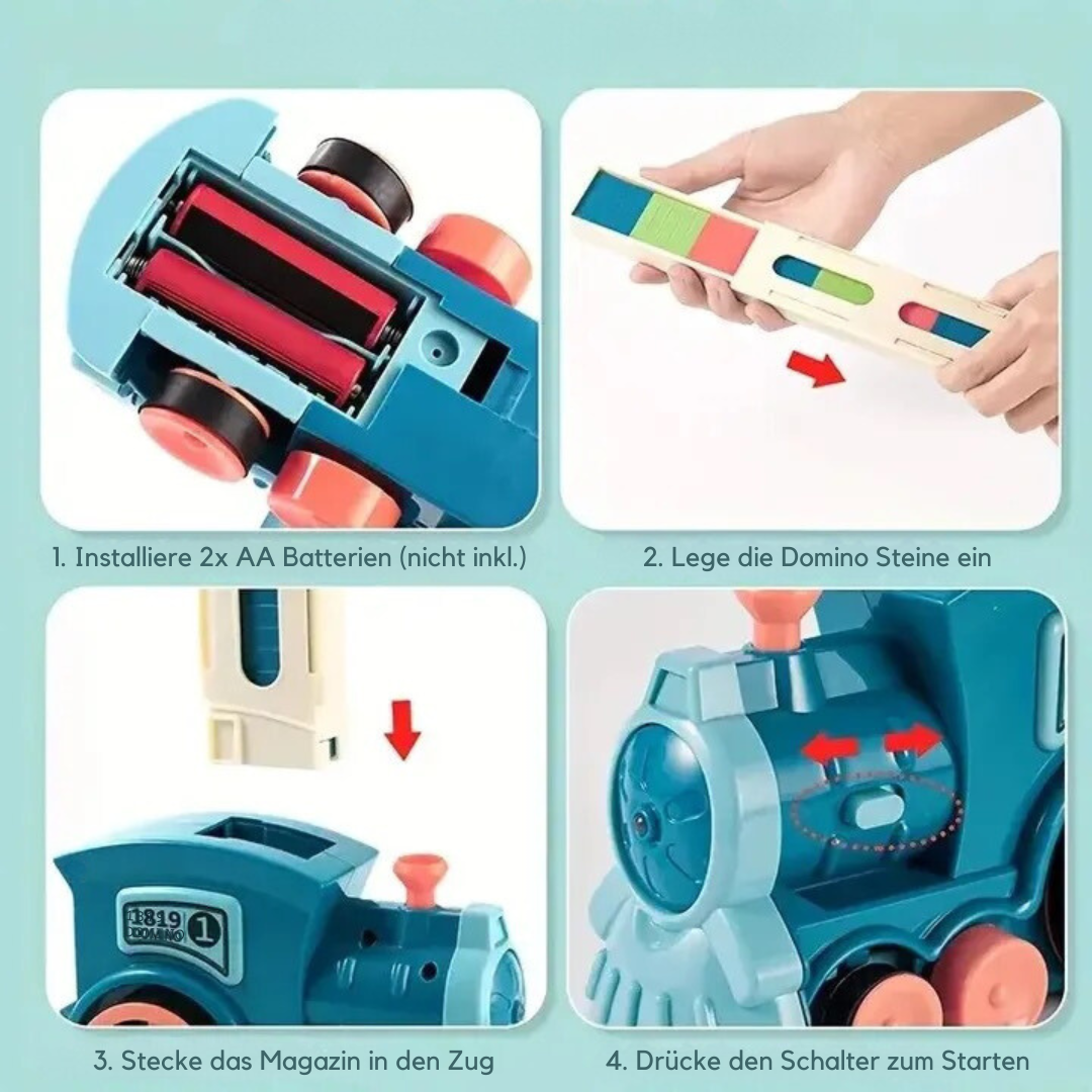Domino Train – Creative Learning Toy for Kids to Build Focus, Logic & Coordination