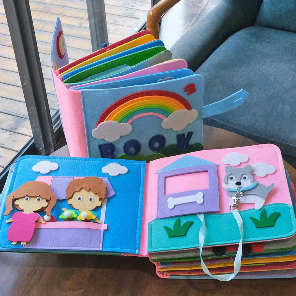 Montessori Learning Book – 16 Interactive Stories for Imagination, Fine Motor Skills & Creativity