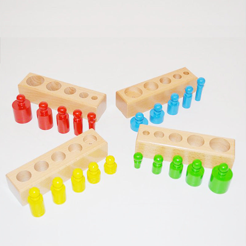 Montessori Cylinder Blocks Peg Puzzle