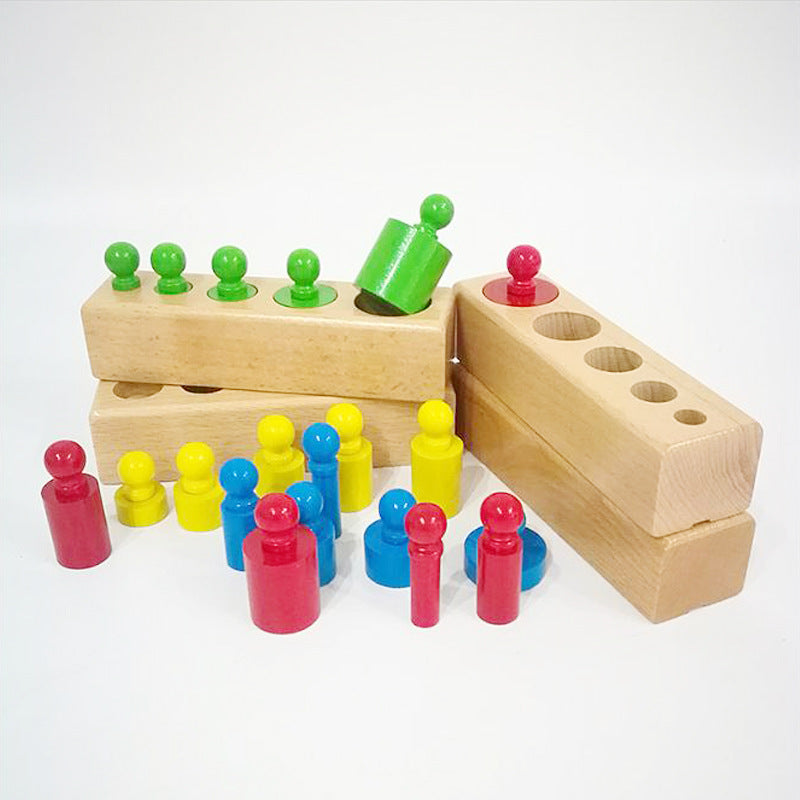 Montessori Cylinder Blocks Peg Puzzle