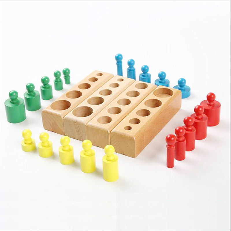 Montessori Cylinder Blocks Peg Puzzle