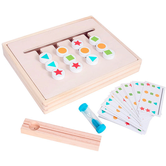 Montessori Wooden Puzzle Game with Timer