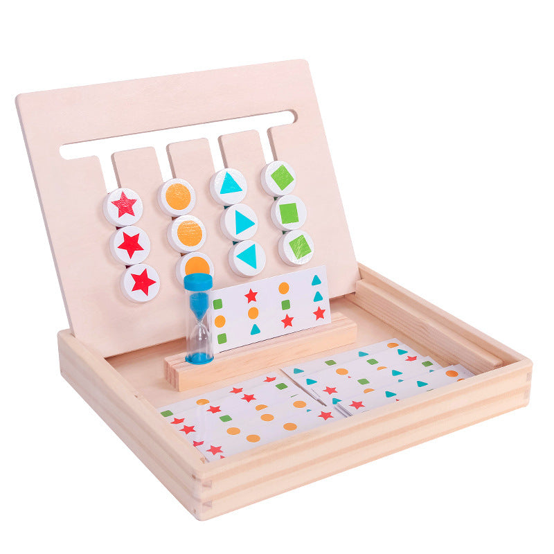 Montessori Wooden Puzzle Game with Timer