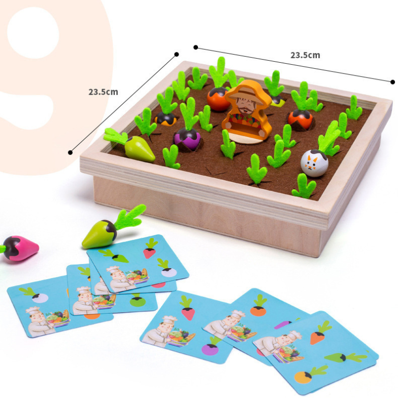 Felt Farm Toy – Vegetable Garden Play Set