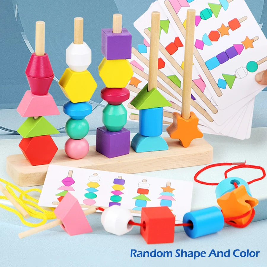 Montessori Wooden Toy – 4-in-1 Learning Fun