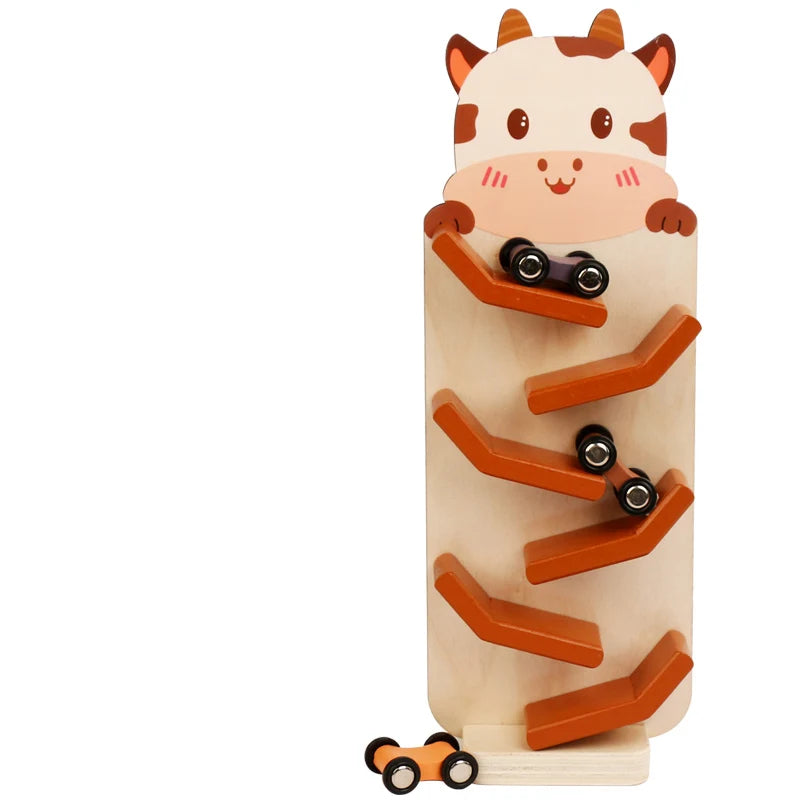 Montessori Wooden Car Ramp Racer