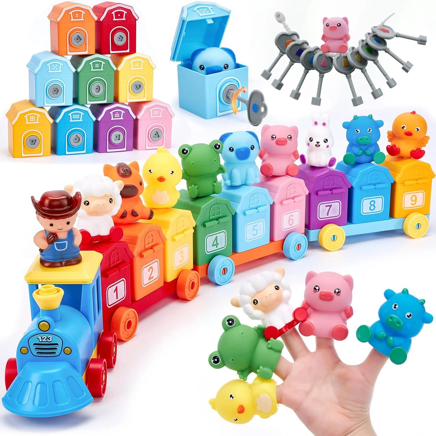 My First Farm Train Set – Learn Colours, Numbers &amp; Animals Through Play