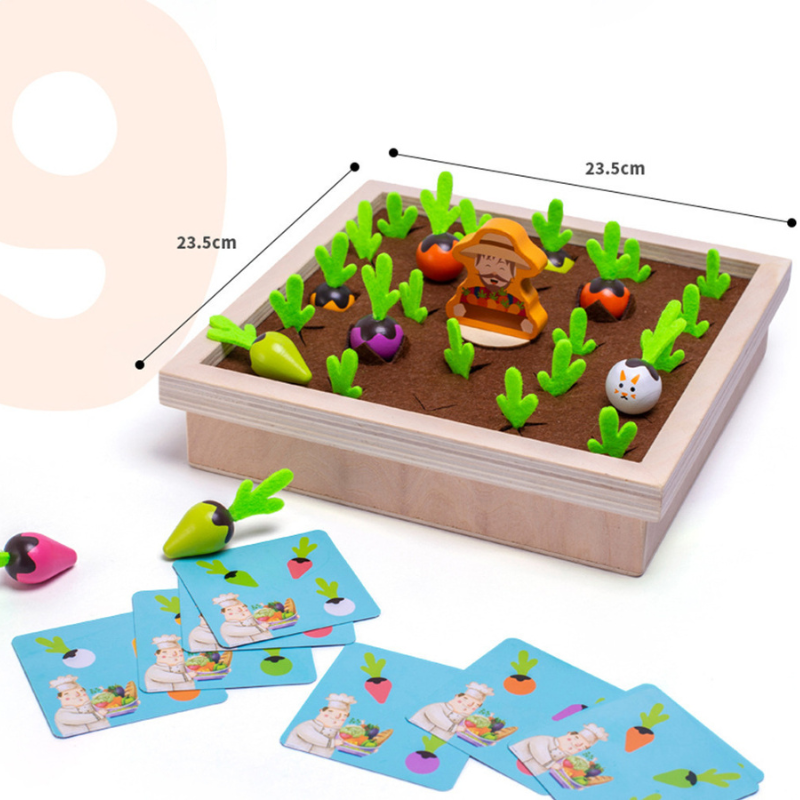 Felt Farm Toy – Vegetable Garden Play Set