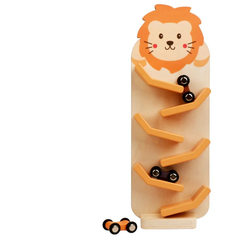 Montessori Wooden Car Ramp Racer