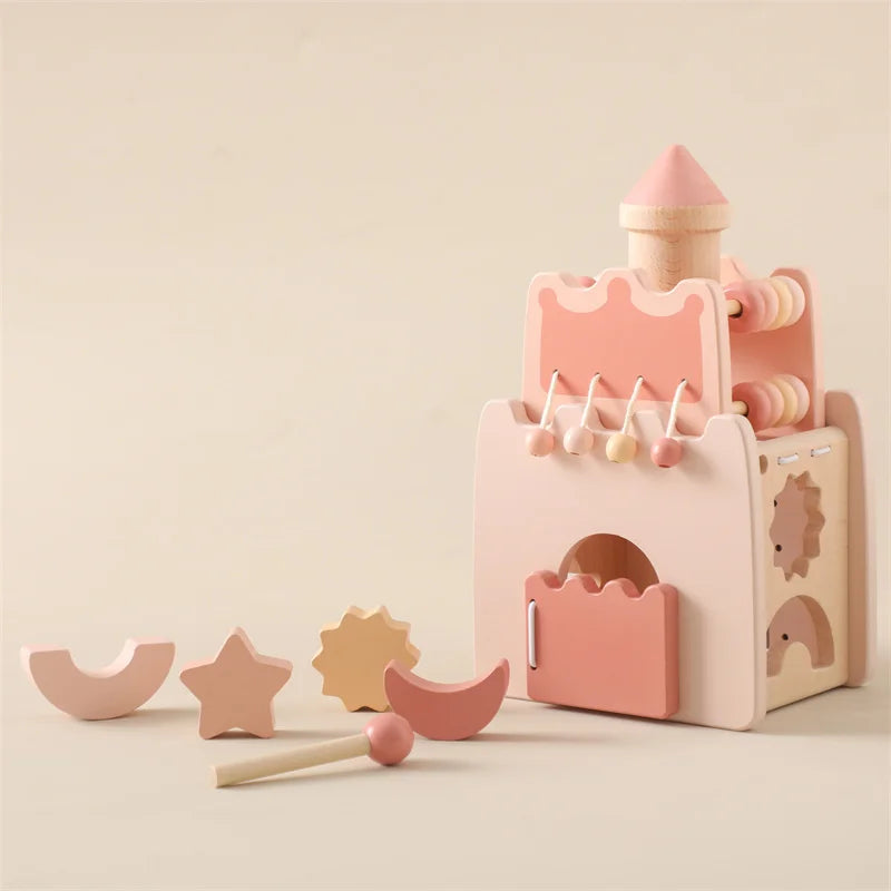 Montessori Wooden Activity Castle