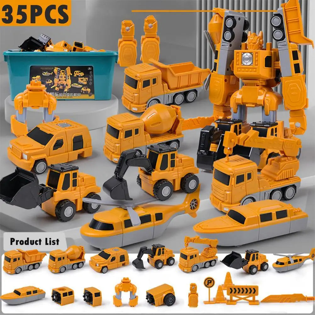 Transformer Build Car – Magnetic Construction Vehicle Set