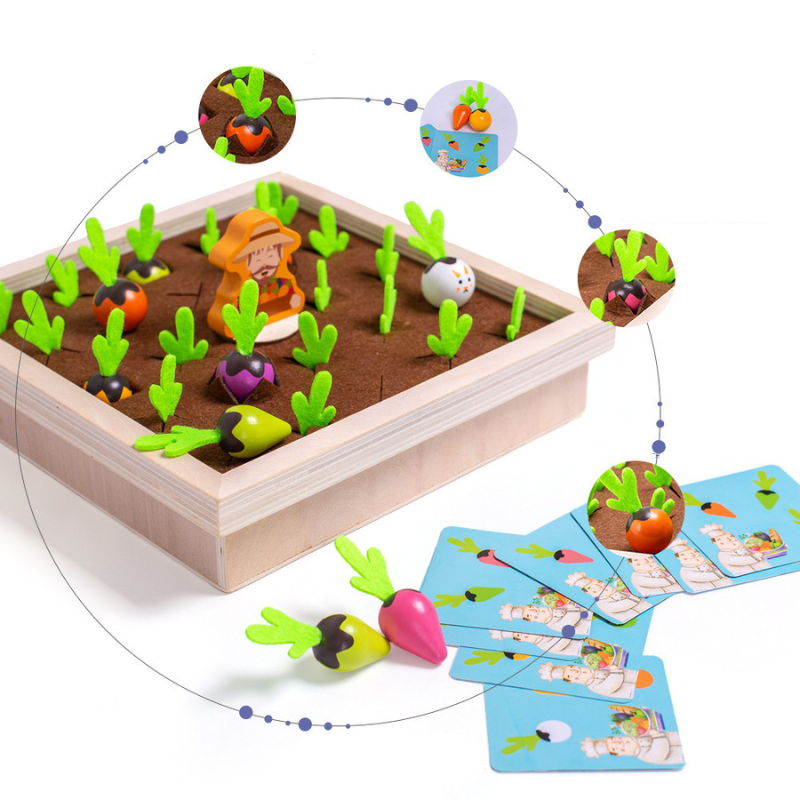 Felt Farm Toy – Vegetable Garden Play Set
