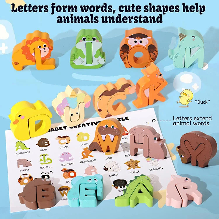 Alphabet Animal Puzzle – Learn English Through Play & Imagination