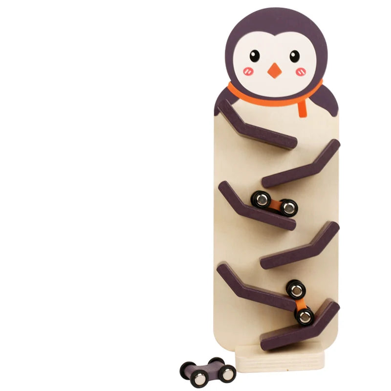 Montessori Wooden Car Ramp Racer