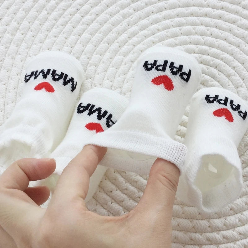 Baby Cotton Socks “I ❤️ Mum & Dad” – Soft, Cute & Cosy