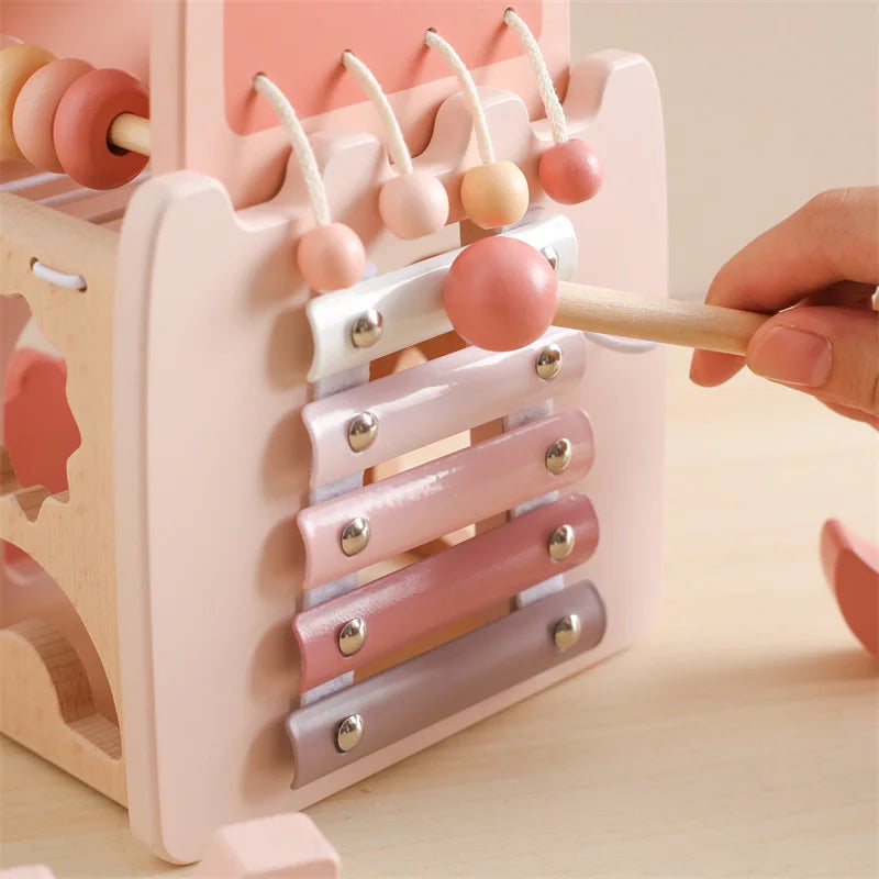 Montessori Wooden Activity Castle