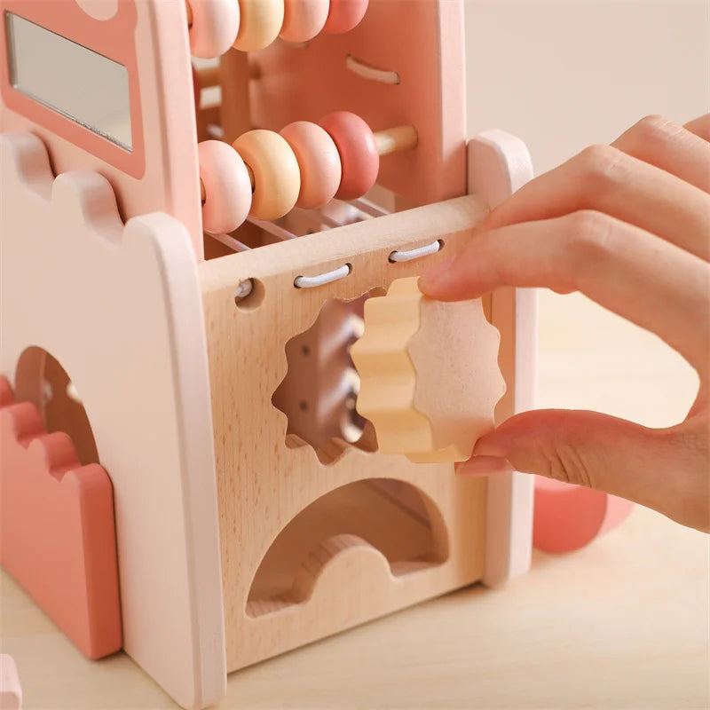 Montessori Wooden Activity Castle
