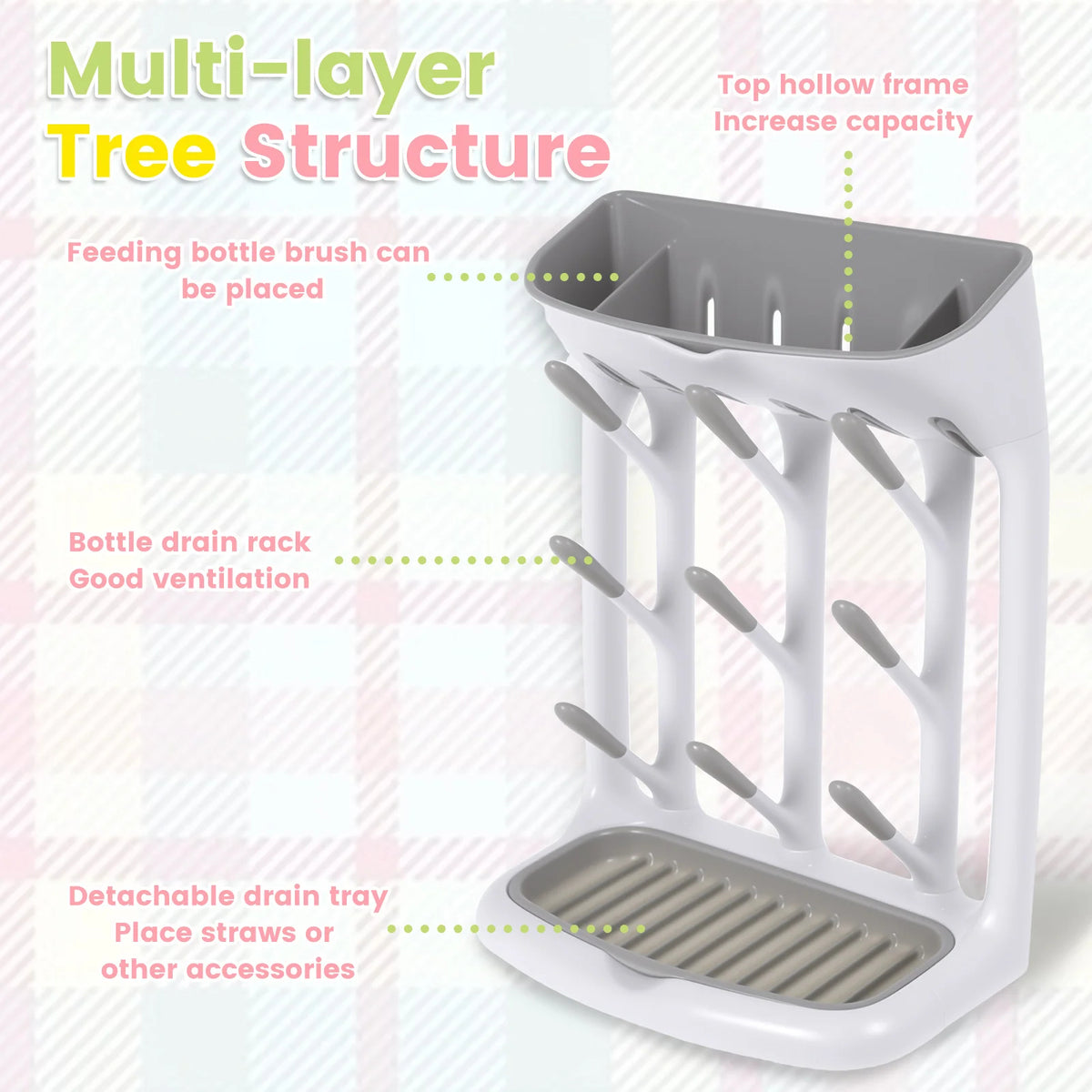 Premium Baby Bottle Drying Rack