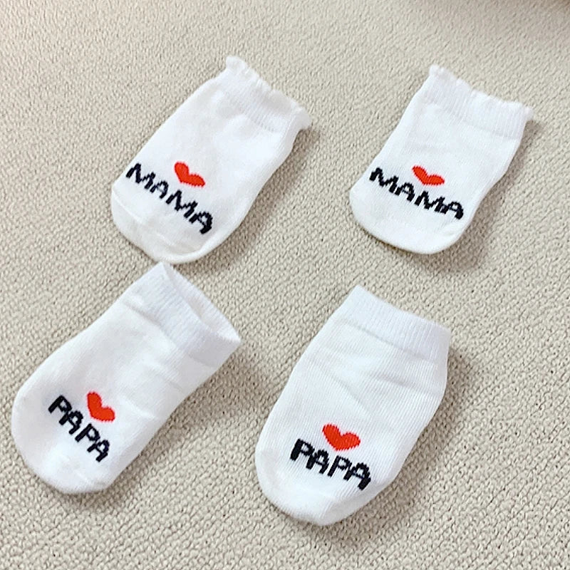 Baby Cotton Socks “I ❤️ Mum & Dad” – Soft, Cute & Cosy