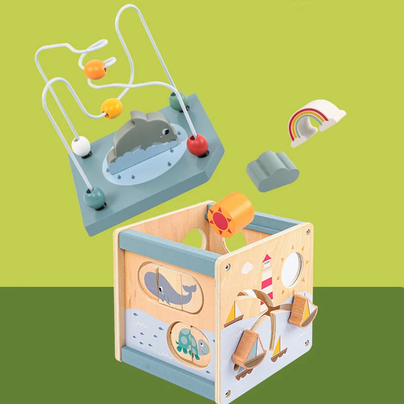 Montessori Activity Cube “Ocean Adventure”