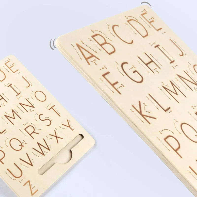 Montessori Wooden Letter Tracing Board – Learn to Write by Tracing