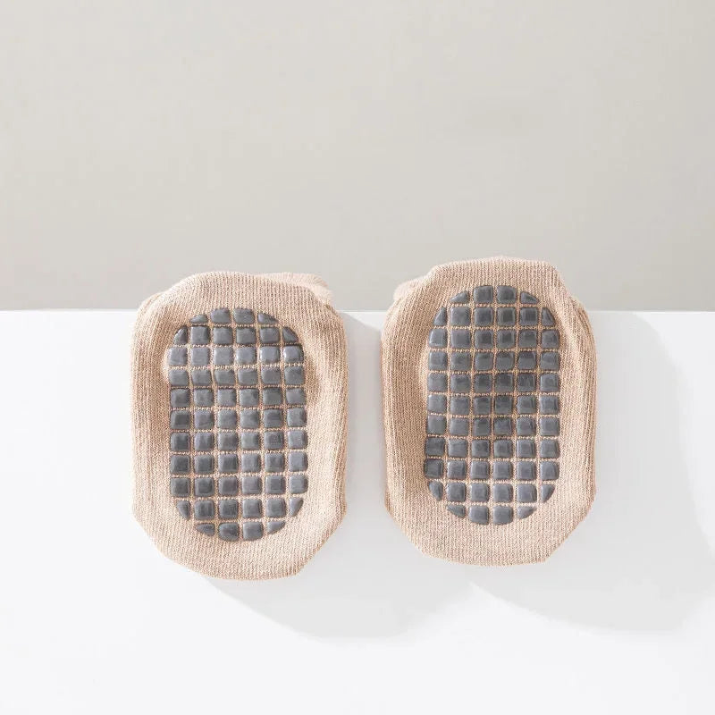 5-Pack Baby Grip Socks – Non-Slip Crawling Socks with Cute Animal Designs