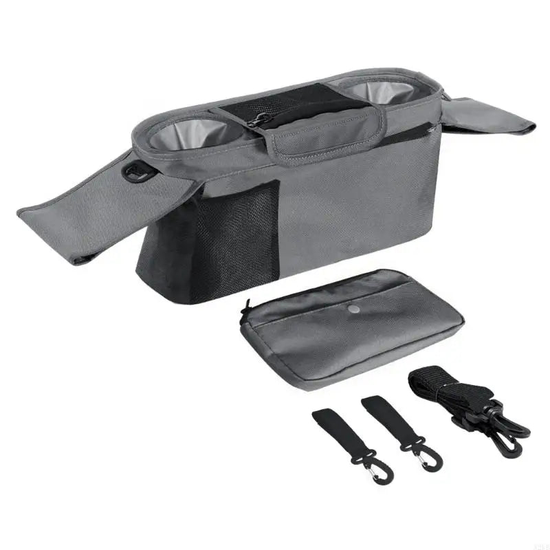 Buggy Organiser with Cup Holders & Detachable Pouch