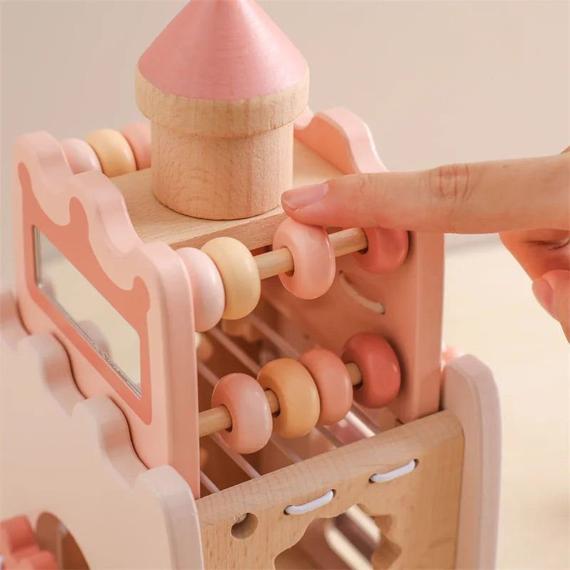 Montessori Wooden Activity Castle