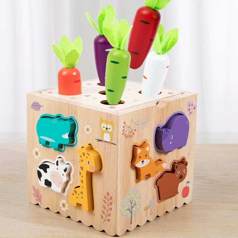 8-in-1 Montessori Wooden Activity Cube