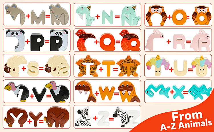 Alphabet Animal Puzzle – Learn English Through Play & Imagination