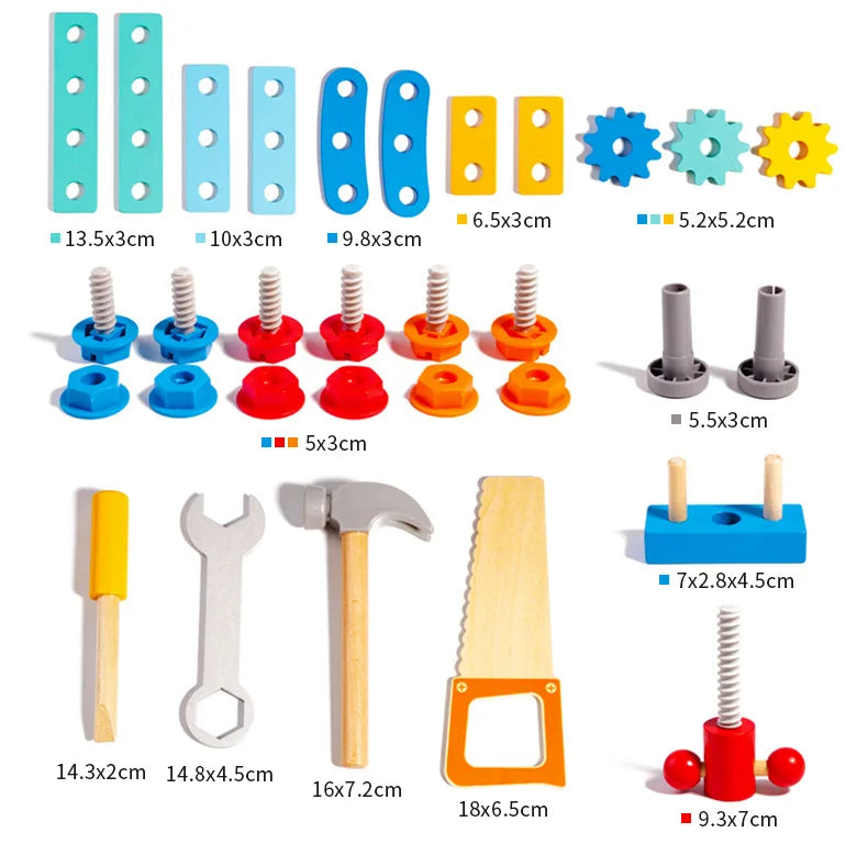 Montessori Wooden Tool Box – Learn Through Play & Creative Building