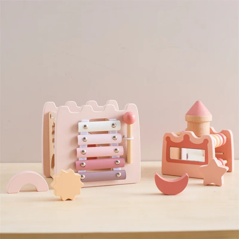 Montessori Wooden Activity Castle