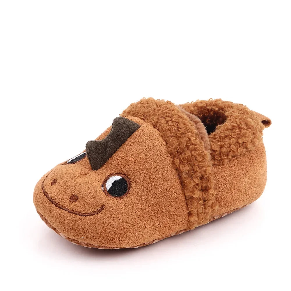 Warm Baby Slippers with Animal Designs