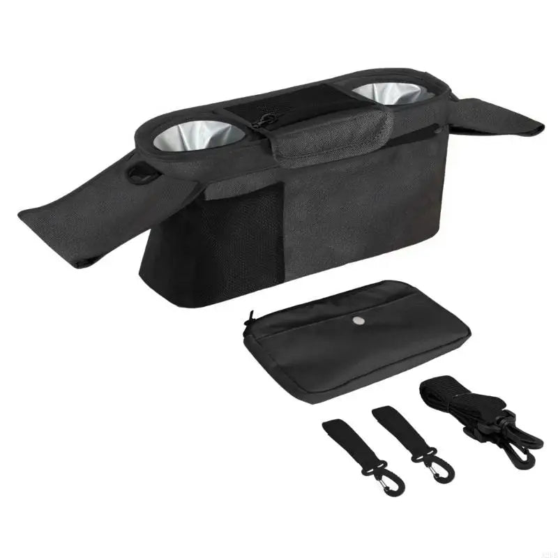 Buggy Organiser with Cup Holders & Detachable Pouch