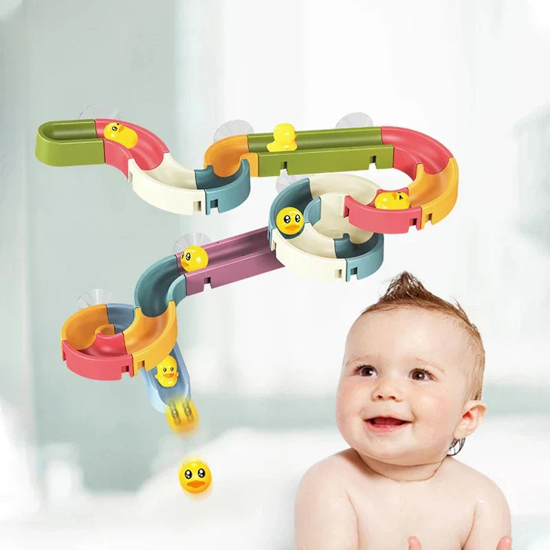 DIY Bath Toy – Duck Slide Track Set