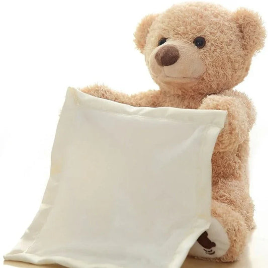 Peekaboo Teddy Bear – Interactive Plush Bear with Hide-and-Seek Game
