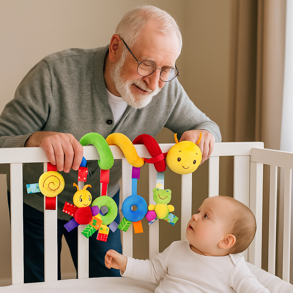 Colourful Spiral Toy for Pram, Cot and Car Seat