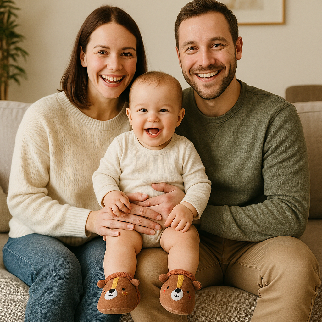 Warm Baby Slippers with Animal Designs