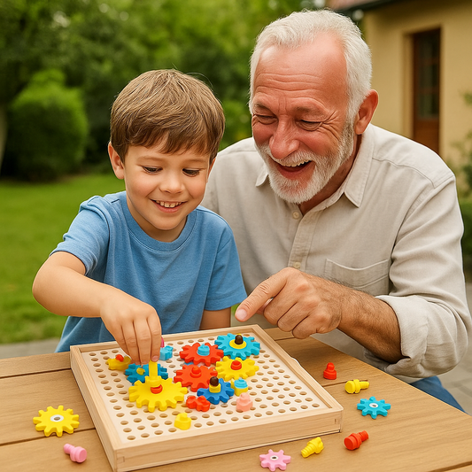 Montessori Creative Wooden Gear Toy