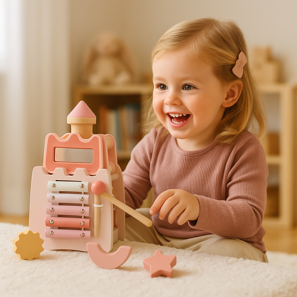Montessori Wooden Activity Castle