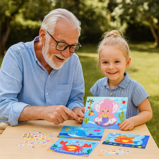 Creative 3D EVA Sticker Craft Set – Stick & Colour Fun for Kids