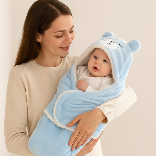 Baby Cuddle Blanket – Soft Swaddle Wrap for Snuggling & Comfort