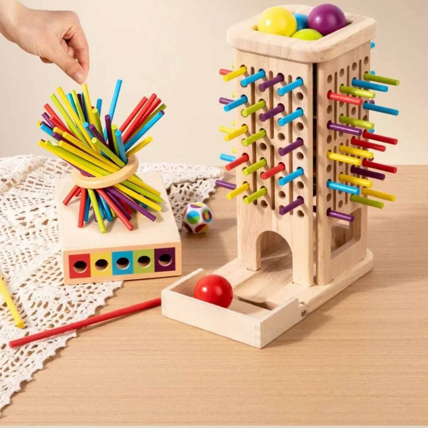 Montessori Wooden Dexterity Game